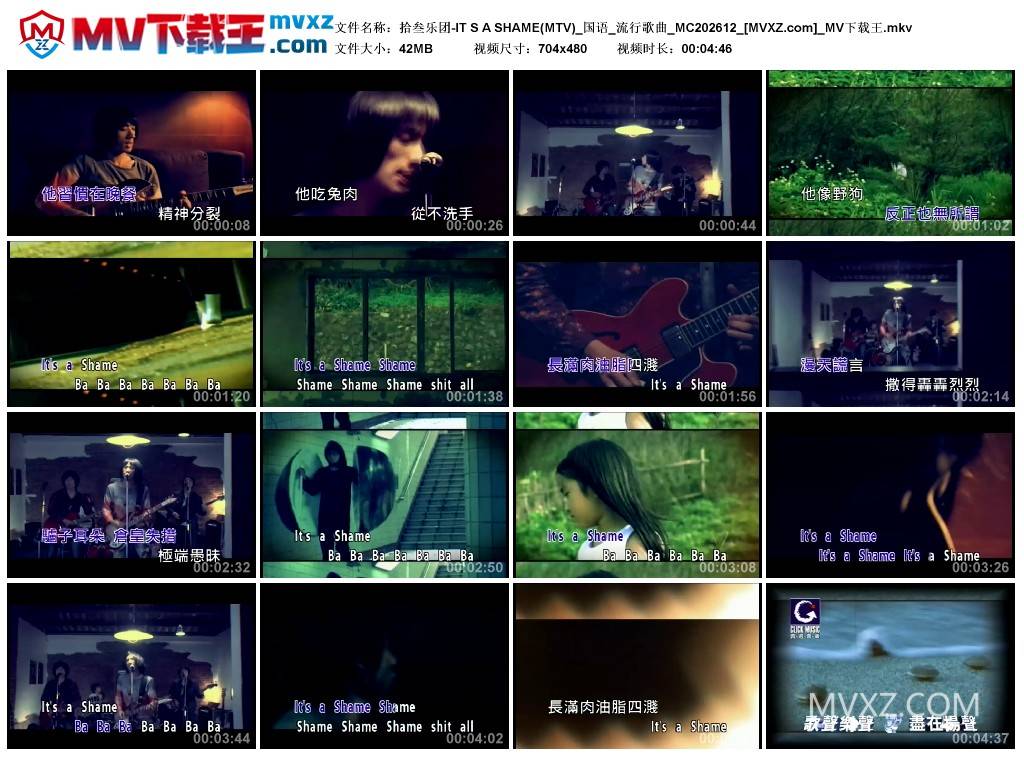 拾叁乐团-IT S A SHAME(MTV)_国语_流行歌曲_MC202612